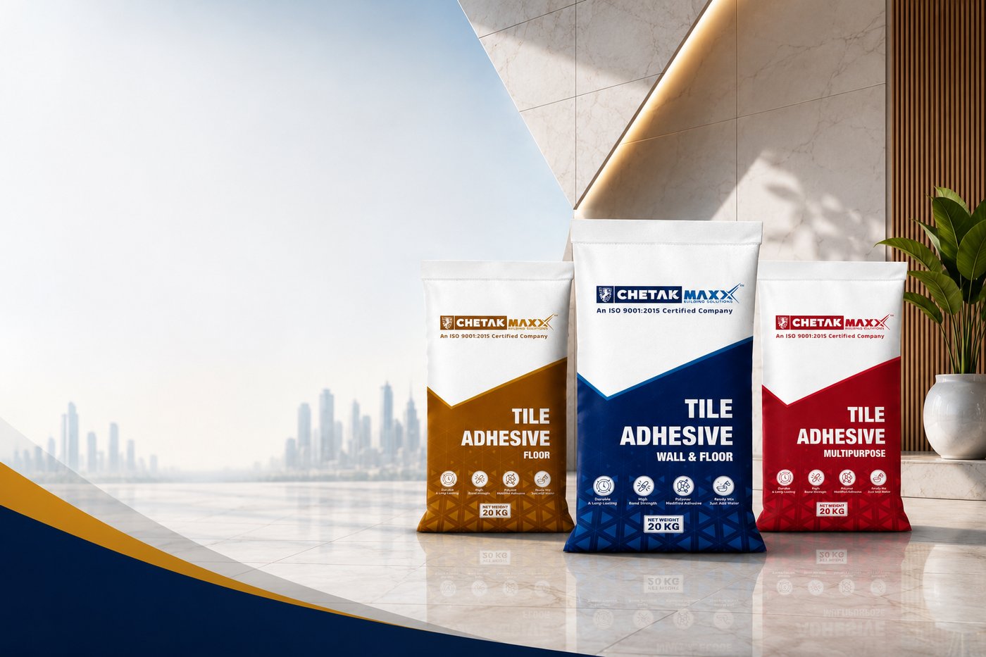 Chetak Maxx tile adhesive products